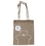 Jute tote Beary hug